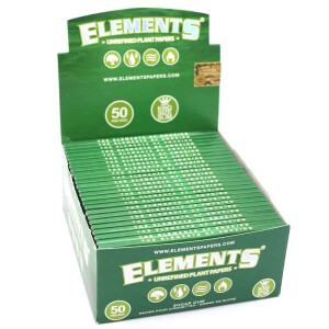 Elements Green Papers King Size Slim Box 50 Hefte...