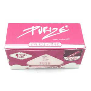 PURIZE Pink Rolls 4m ultrathin unbleached rollingpapers