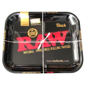 Raw Metal Rolling Tray Schwarz black Large 34x27,5 cm