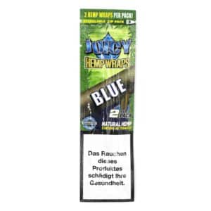 Juicy Jays Hemp Wraps Blue Blunt Papers papes Juicy Blunts Juicy Blunt Wrap hanfblätter 2er pack
