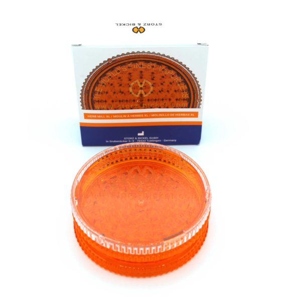 Storz & Bickel Acrylgrinder XL Durchmesser 90mm orange scharf beste günstig