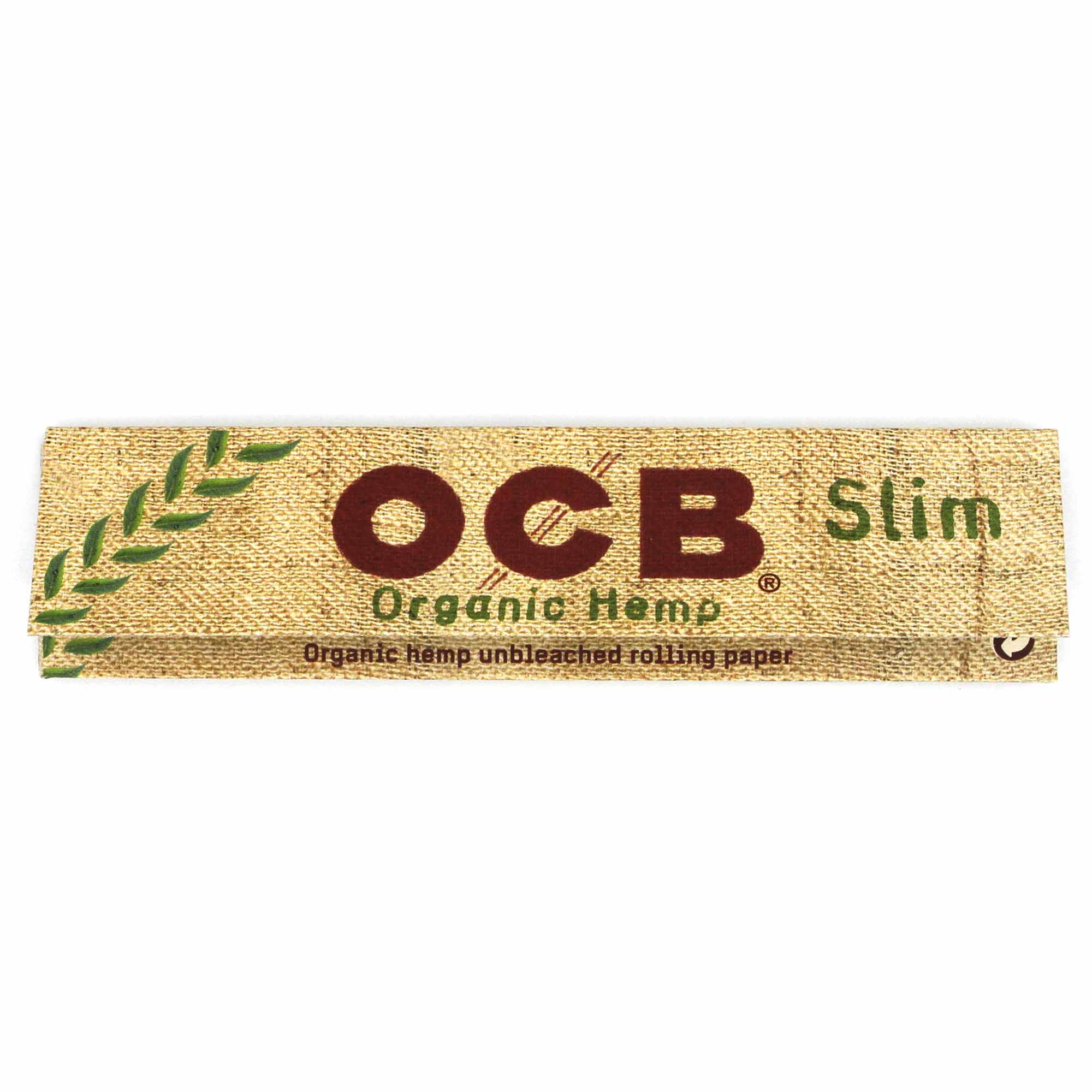 OCB Organic Hemp King Size Slim Papers OCB Organic Hemp Slim OCB Papers unbleached ungebleicht