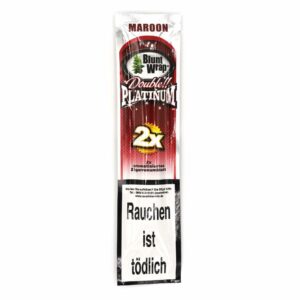 Blunt Wrap Blunt Wrap Maroon aromatisierte blunts flavored blunt Double Platinum