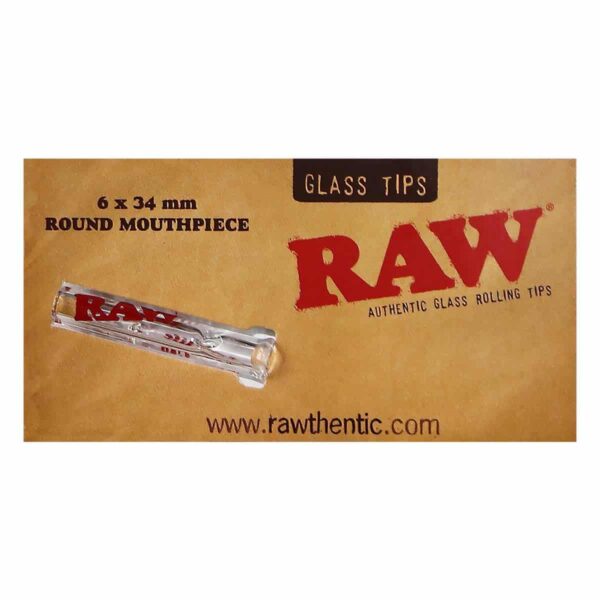 Raw Glass Tips Raw Glas Tips 6x35mm Round Mouthpiece