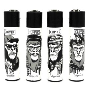 Clipper Classic Feuerzeug Monkeys