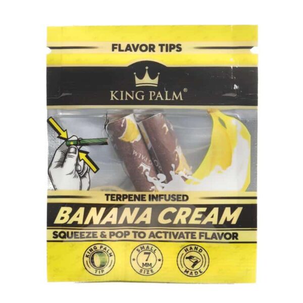 King Palm Flavor Tip Banana Cream - 2 Tips