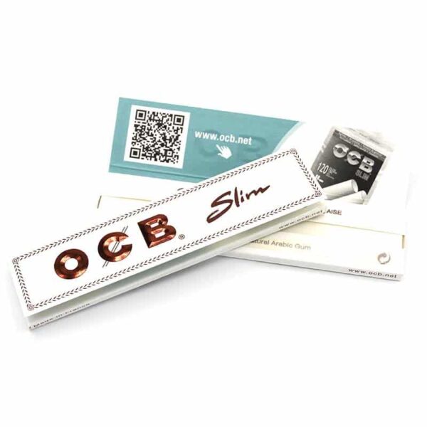 OCB Weiß Long Slim Papers - 32 Blättchen - 109 x 44 mm
