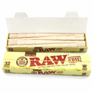 RAW Organic Pre Rolled Cones King Size 32er Pack