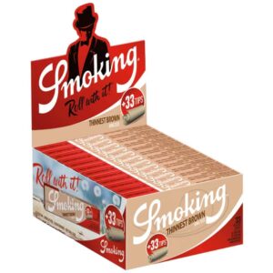 Smoking Thinnest King Size Papers + Tips Box 24 Hefte á 33 Blatt